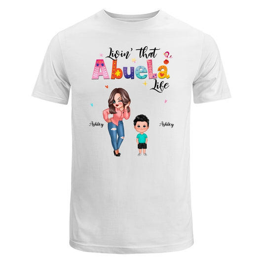 Livin‘ That Grandma Life Sassy Girl Gift For Grandma Personalized Shirt