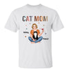 T-Shirt Cat Mom Colorful Leopard Pretty Girl Personalized Shirt Classic Tee / White Classic Tee / S