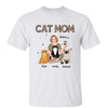 T-Shirt Cat Mom Leopard Pretty Girl Personalized Shirt Classic Tee / White Classic Tee / S