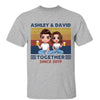 T-Shirt Doll Couple Together Since Retro Valentine‘s Day Gift For Her For Him Personalized Shirt Classic Tee / Ash Classic Tee / S