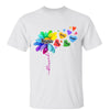 T-Shirt Grandma Colorful Flower Dandelion Flying Hearts Personalized Shirt Classic Tee / White Classic Tee / S