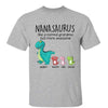 T-Shirt Grandmasaurus And Kids Personalized Shirt Classic Tee / Ash Classic Tee / S