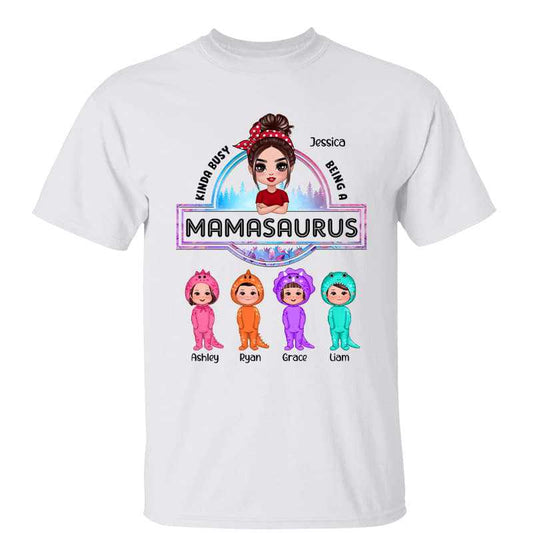 T-Shirt Mamasaurus Grandmasaurus Mother‘s Day Gift Personalized Shirt Classic Tee / White Classic Tee / S