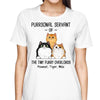 T-Shirt Purrsonal Servant Of Fluffy Cats Personalized Shirt