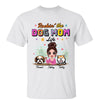 T-Shirt Summer Doll Woman Rockin‘ The Dog Mom Life Personalized Shirt Classic Tee / White Classic Tee / S