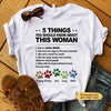 T-shirts 5 Things About This Dog Mom Personalized Dog Mom Shirt Classic Tee / S / White