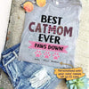 T-shirts Best Cat Mom Ever Paws Down Personalized Cat Mom Shirt Classic Tee / S / Ash