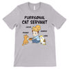 T-shirts Cat Purrsonal Servant Chibi Man Personalized Shirt