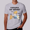 T-shirts Cat Purrsonal Servant Chibi Man Personalized Shirt