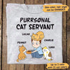 T-shirts Cat Purrsonal Servant Chibi Man Personalized Shirt Classic Tee / S / Ash