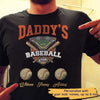 T-shirts Daddy Baseball Team Personalized Shirt Classic Tee / S / Black
