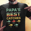 T-shirts Fishing Papa Personalized Shirt Classic Tee / S / Black