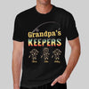 T-shirts Grandpa Keepers Stick Figure Personalized Shirt