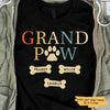 T-shirts Grandpaw Retro Personalized Dog Shirt Classic Tee / S / Black