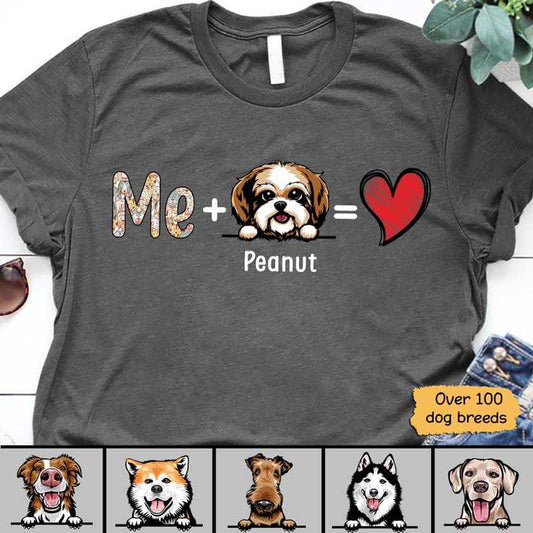 T-shirts Me And Dog Is Love Personalized Shirt Classic Tee / S / Dark Heather