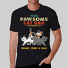 T-shirts Pawsome Cat Dad Retro Personalized Shirt
