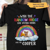 T-shirts The Rainbow Bridge Personalized Dog Memorial Shirt Classic Tee / S / Black