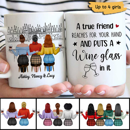 Wine Besties Personalized Mug