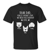Forget Father‘s Day Simple Dog Head Outline Personalized Shirt