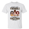 Half Leopard Doll Besties Sisters Siblings Trouble Together Personalized Shirt