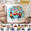 Doll Camping Man Woman Couple Colorful Gift For Him For Her Personalized Campfire Mug