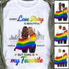 Love Story LGBT Couples Gift For Him For Her Personalized Shirt