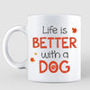 Fall Season Dog Dad Life Is Better With Dogs Personalized AOP Mug
