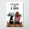 Better With Dog On The Bridge Personalized Vertical Poster