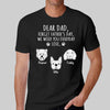 Forget Father‘s Day Simple Dog Head Outline Personalized Shirt