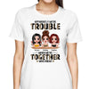 Half Leopard Doll Besties Sisters Siblings Trouble Together Personalized Shirt