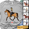 Girl Loves Horse Personalized Shirt
