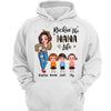Leopard Rockin‘ Grandma Life Sassy Woman & Kids Personalized Hoodie Sweatshirt