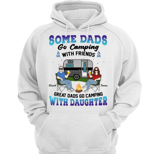 Great Dads Go Camping With Daughters Personalized Hoodie Sweatshirt