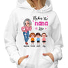 Rockin‘ Grandma Life Sassy Woman & Doll Kid Personalized Hoodie Sweatshirt